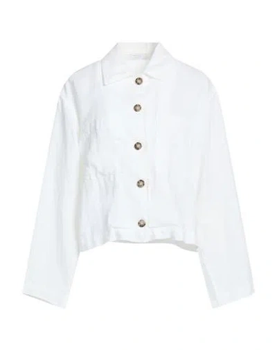 Peserico Easy Woman Shirt White Size 6 Linen