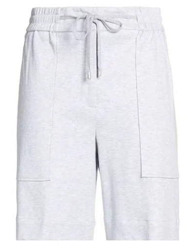Peserico Easy Woman Shorts & Bermuda Shorts Grey Size 6 Cotton, Polyamide In Gray