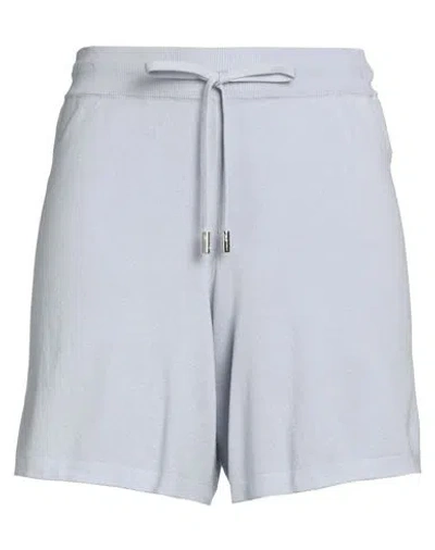 Peserico Easy Woman Shorts & Bermuda Shorts Lilac Size 6 Cotton In Blue