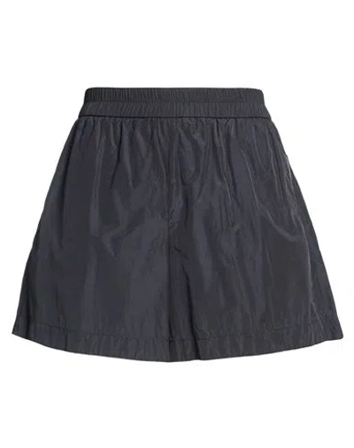 Peserico Easy Woman Shorts & Bermuda Shorts Midnight Blue Size 6 Polyamide, Cotton