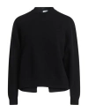 Peserico Easy Woman Sweater Black Size 12 Merino Wool, Cashmere