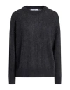 Peserico Easy Woman Sweater Charcoal Size 6 Alpaca Wool, Polyamide, Virgin Wool In Gray