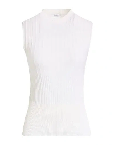 Peserico Easy Woman Sweater Cream Size 6 Merino Wool In White