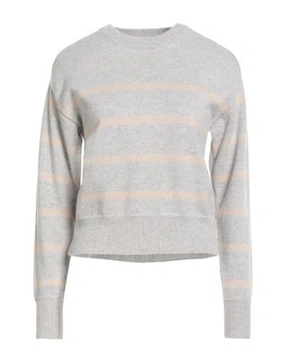 Peserico Easy Woman Sweater Grey Size 8 Wool, Cashmere, Polyester
