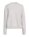 Peserico Easy Woman Sweater Ivory Size 10 Merino Wool, Cashmere In White