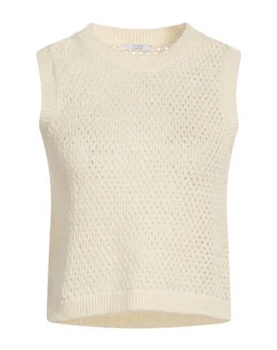 Peserico Easy Woman Sweater Ivory Size 6 Linen, Cotton In Neutral