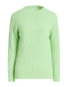 Peserico Easy Woman Sweater Light Green Size 6 Merino Wool, Cashmere