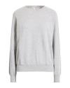 Peserico Easy Woman Sweater Light Grey Size 6 Merino Wool, Cashmere In Gray