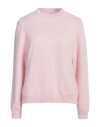 Peserico Easy Woman Sweater Light Pink Size 10 Virgin Wool, Cashmere, Polyester, Wool In Pink