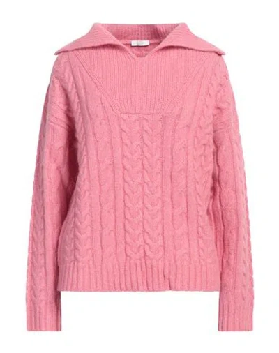 Peserico Easy Woman Sweater Antique Rose Size 6 Merino Wool, Cashmere, Alpaca Wool, Polyamide, Virgi In Pink
