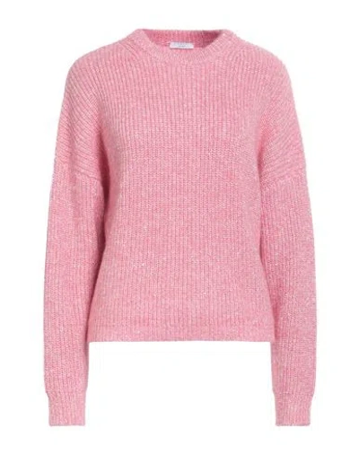 Peserico Easy Woman Sweater Pink Size 10 Polyester, Cotton, Alpaca Wool, Polyamide, Virgin Wool