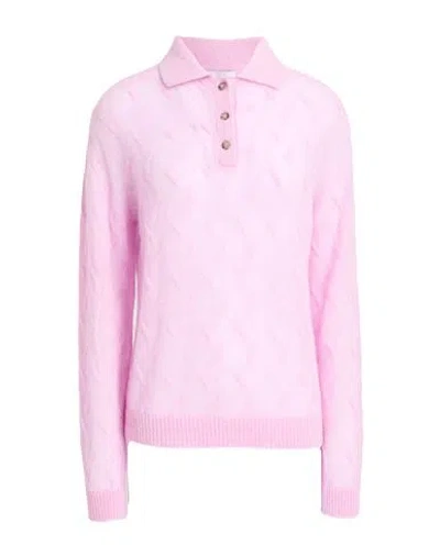 Peserico Easy Woman Sweater Pink Size 6 Alpaca Wool, Polyamide, Virgin Wool