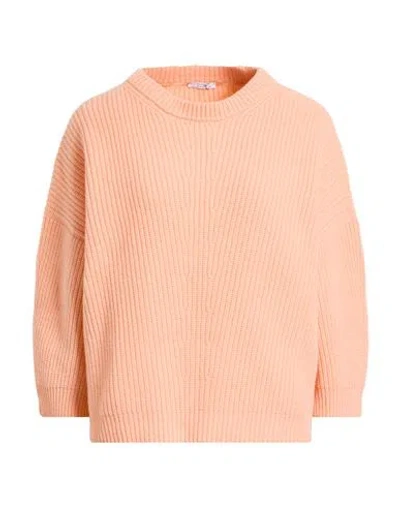 Peserico Easy Woman Sweater Salmon Pink Size 6 Merino Wool, Cashmere