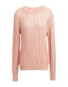 Peserico Easy Woman Sweater Salmon Pink Size 6 Viscose, Polyester In Salmon Pink