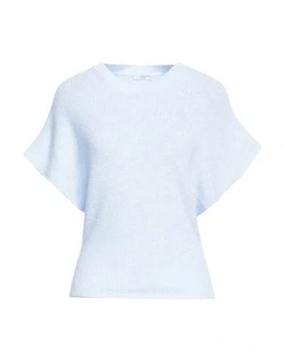 Peserico Easy Woman Sweater Sky Blue Size 10 Cotton