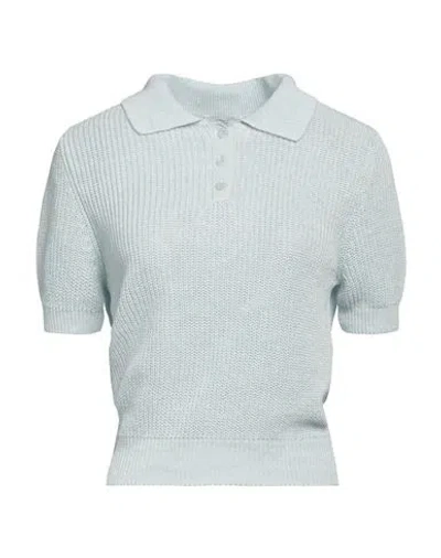 Peserico Easy Woman Sweater Sky Blue Size 10 Linen, Cotton