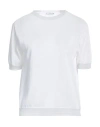Peserico Easy Woman Sweater White Size 8 Cotton, Linen, Polyamide