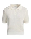 Peserico Easy Woman Sweater White Size 8 Linen, Cotton