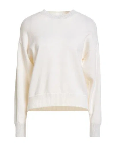 Peserico Easy Woman Sweater White Size 8 Wool, Cashmere, Polyester