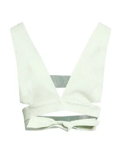 Peserico Easy Woman Top Light Green Size 6 Cotton, Elastane
