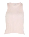 Peserico Easy Woman Top Light Pink Size 6 Cotton In Neutral