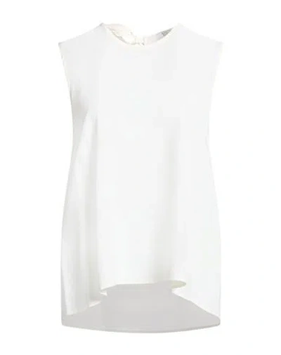 Peserico Easy Woman Top Off White Size 6 Acetate, Silk, Elastane