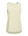 Peserico Easy Woman Top Pastel Yellow Size 14 Silk, Elastane In Yellow