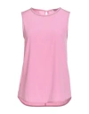 Peserico Easy Woman Top Pink Size 8 Silk, Elastane