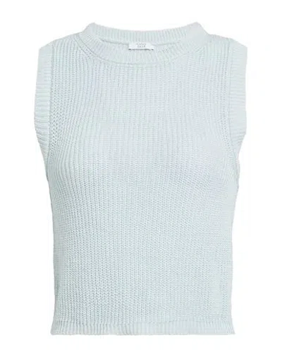 Peserico Easy Woman Top Sky Blue Size 6 Linen, Cotton