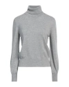 Peserico Easy Peserico Woman Turtleneck Grey Size 6 Wool, Cashmere, Polyester In Grey