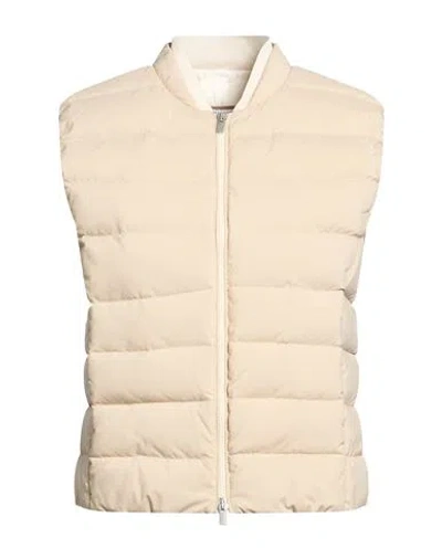 Peserico Easy Woman Vest Beige Size 6 Polyester In Brown