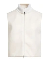 Peserico Easy Woman Vest Cream Size 6 Polyester, Acrylic, Mohair Wool, Polyamide, Merino Wool In Neutral
