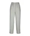 Peserico Trousers With Elastic Waistband And Pockets In Gray