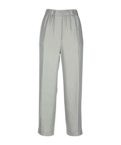 PESERICO ELASTIC-WAIST STRAIGHT TROUSERS
