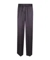 Peserico Relaxed Black Trousers With Elastic Waistband In Black