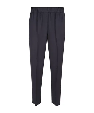 PESERICO ELASTICATED-WAIST TAILORED TROUSERS