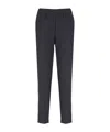 Peserico Elastic Waist Casual Pants In Black