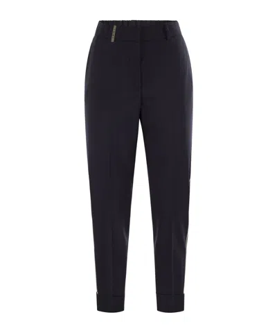 PESERICO ELASTIC WAIST SLACKS