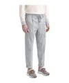 Peserico Elastic Waist Casual Pants In Gray