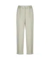 Peserico Elastic Waist Casual Pants In Green