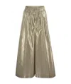 Peserico Women Laminated Cotton Poplin Trousers In Nude
