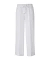 Peserico Wide Linen Joggers In White