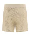Peserico Elastic Waist Shorts In Nude
