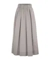 Peserico Women Long Skirt In Lightweight Canvas Parachute