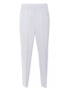 Peserico Tailored Trousers With Silhouette And Waistband In Blue