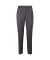 Peserico Elastic-waist Trousers In Black