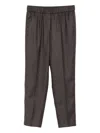 Peserico Elastic-waist Trousers In Black