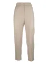 Peserico Elastic-waist Trousers In Neutral