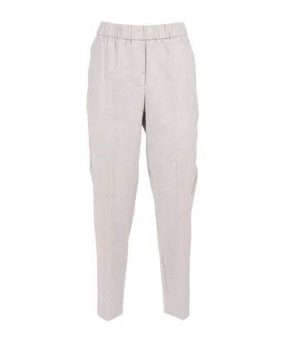PESERICO ELASTIC-WAIST TROUSERS