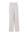 Peserico Wide-leg Trousers With Relaxed Silhouette In White